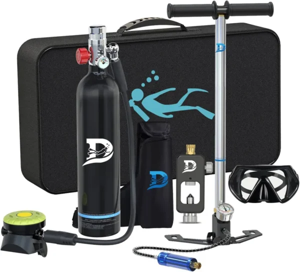 Rental Paket Tabung Scuba Mini Portable (High-Pressure Hand Pump Set) – Next Ocean (Day)