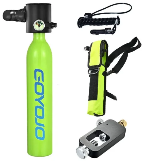 Set Diving 3 Rental Tabung Scuba Mini Portable Goyoio (0.5L / 1L Oxygen Tank) – Next Ocean (Day)