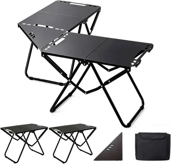 Xmund Paket Meja & Kursi Lipat Portable Taktis – Lux Camps (Day)